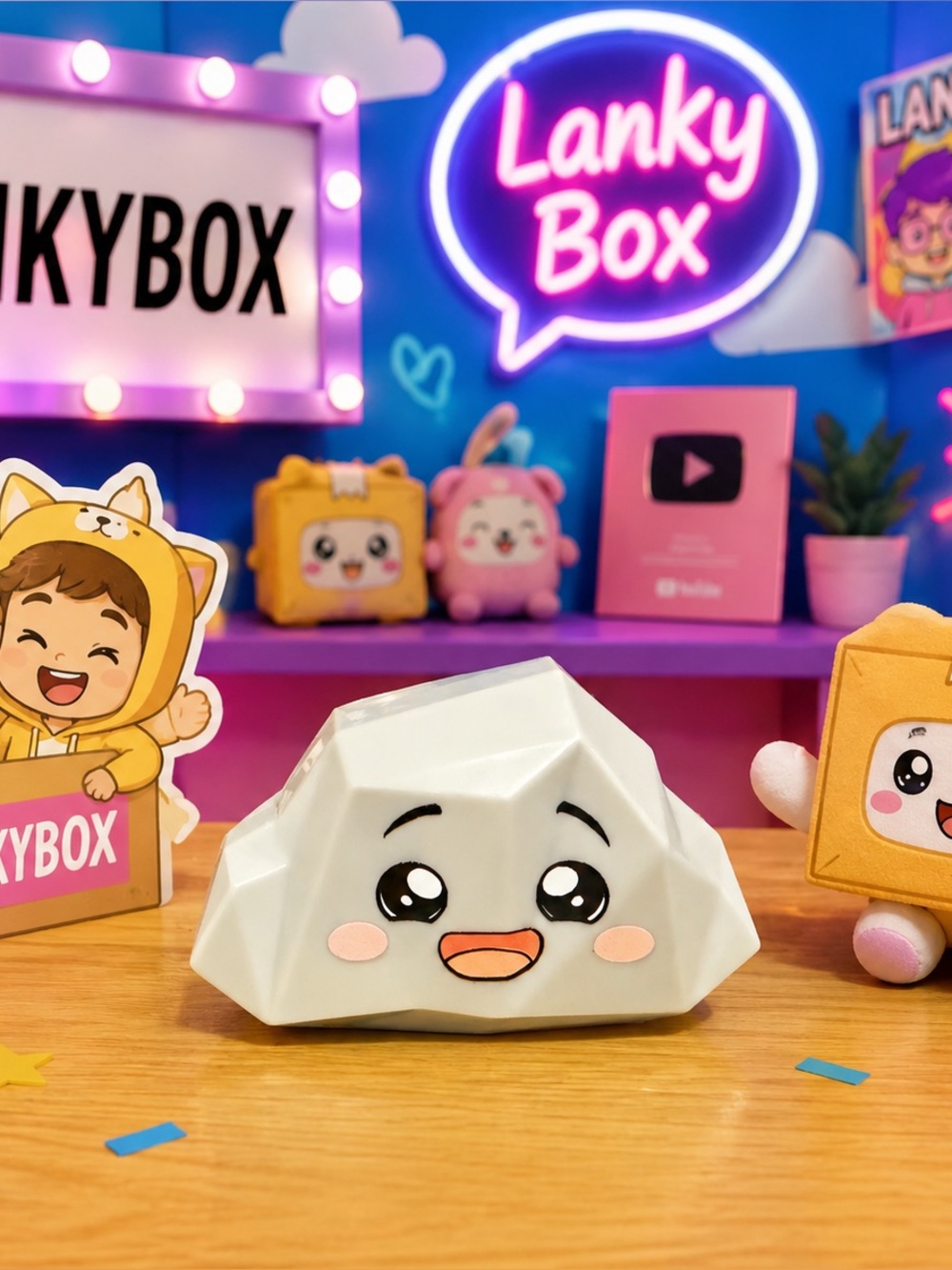 LankyBox Rocky Character Toy Figure Cute Collectible